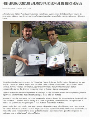 link: www.cristaispaulista.sp.gov.br/20-noticias/2184-prefeitura-conclui-balanco-patrimonial-de-bens-moveis